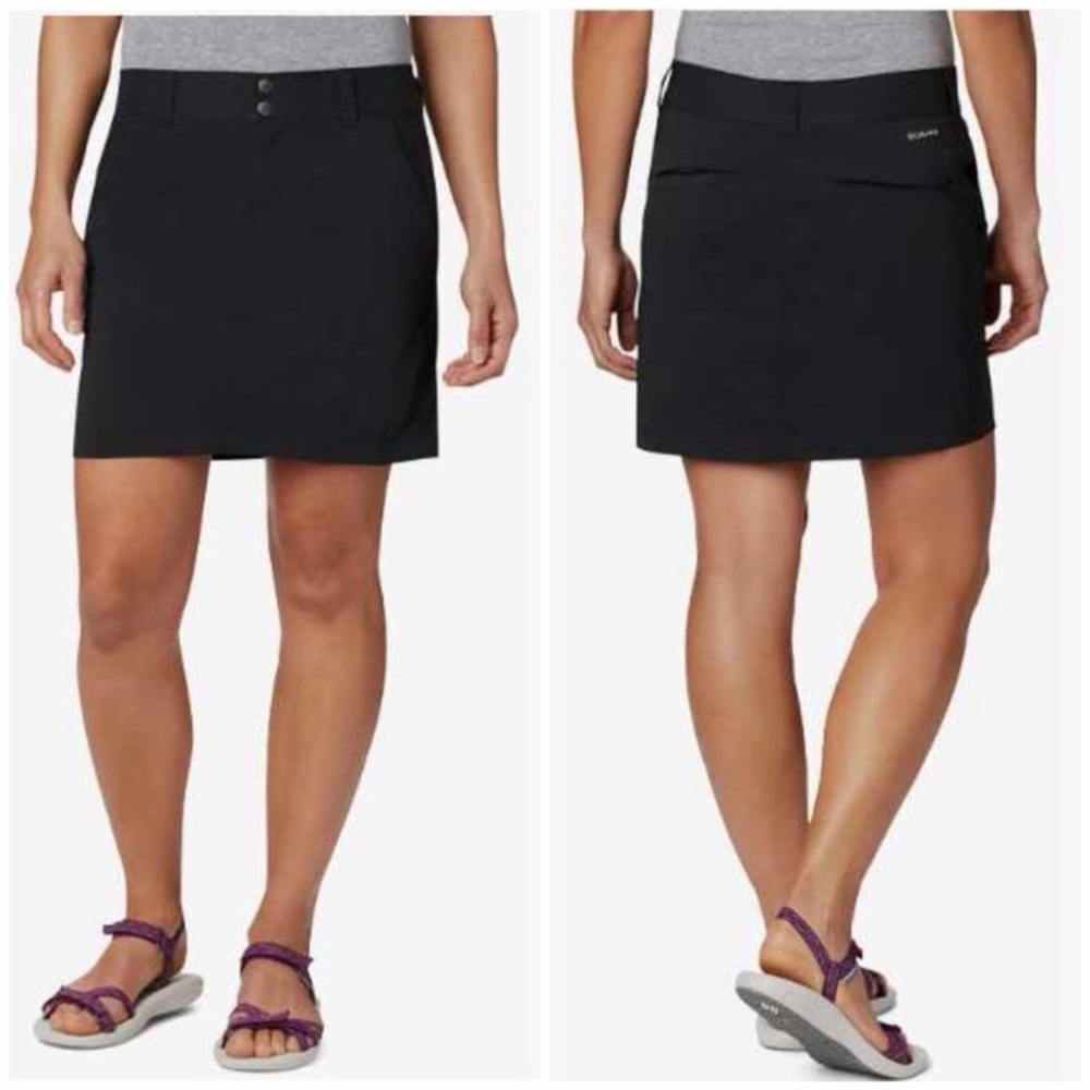 Columbia Women's Arrowhead Trail Omni-Shield Skirt Black Sz 10 NWT